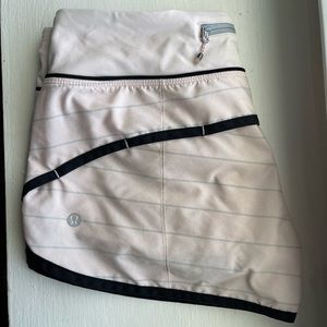 Striped light pink lululemon shorts!